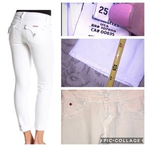 Hudson White Ankle Jean ~ size 25
